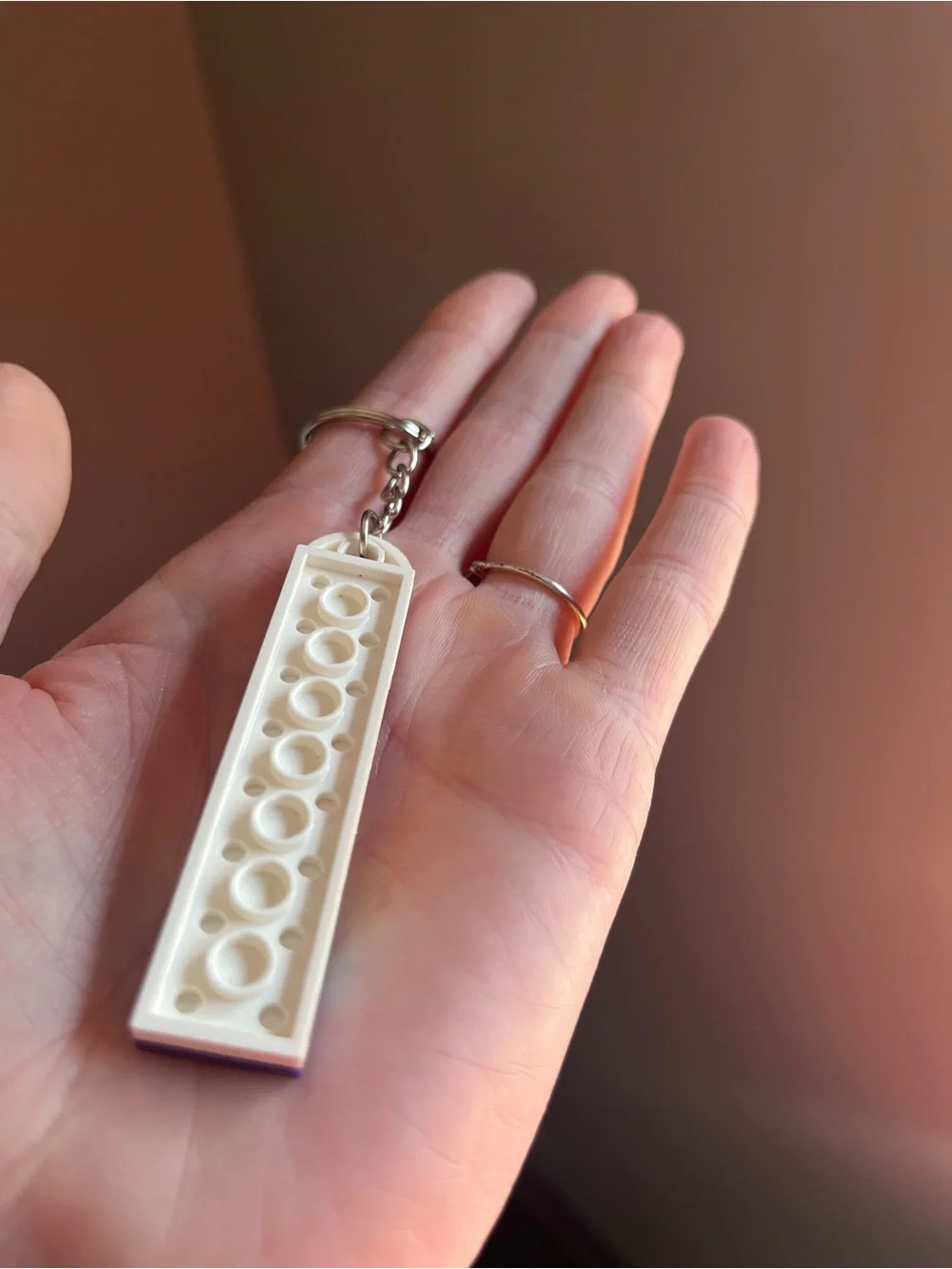 Lego Rainbow Brick Keychain - Handmade